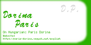 dorina paris business card